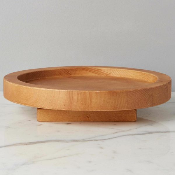 Natural Wood Nesting Lazy Susan  |  Serveware Kitchen & Dining Serveware