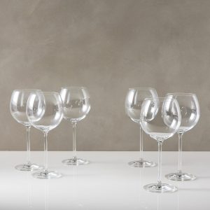 Note Crystal Wine Glasses (Set Of 6)  |  Glassware & Barware Glassware & Barware Glassware & Barware