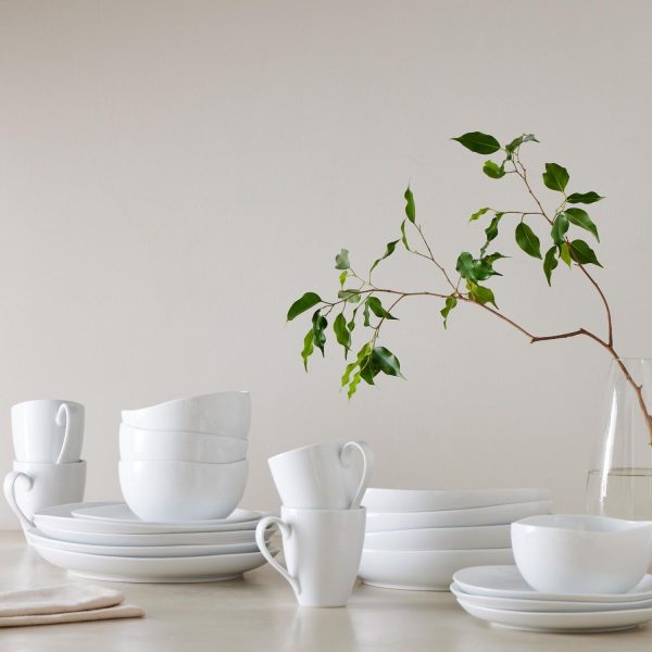 Organic Porcelain Dinnerware (Set Of 16)  |  Dinnerware Dinnerware Dinnerware