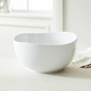 Organic Shaped Porcelain 10" Tall Serving Bowl  |  Serveware Kitchen & Dining Serveware