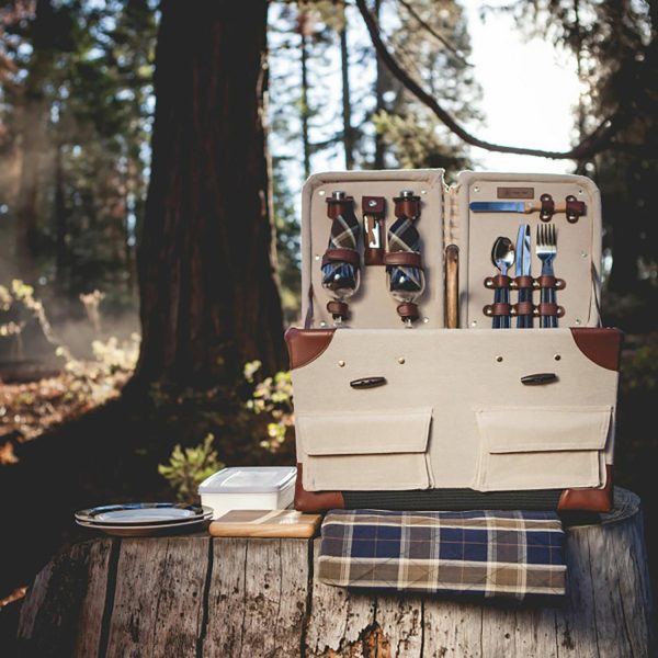 Picnic Time Pioneer Picnic Basket For Two  |  Outdoor Kitchen & Dining Outdoor