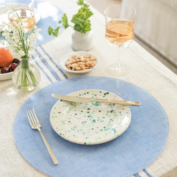 Proper Table Campbell Chambray Placemat – Blue  |  Table Linens Kitchen & Dining Table Linens