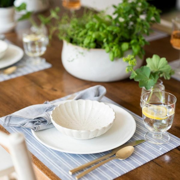 Proper Table George Gray Stripe Placemat  |  Table Linens Kitchen & Dining Table Linens