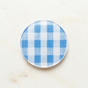 Proper Table Mack Gingham Coaster (Set Of 4) – Blue  |  Glassware & Barware Glassware & Barware Glassware & Barware