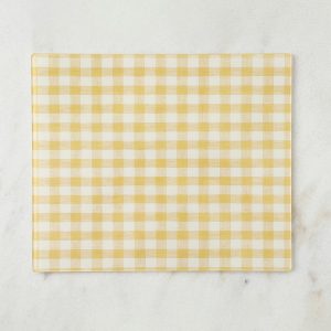 Proper Table Wadsworth Goldenrod Gingham Placemat  |  Table Linens Kitchen & Dining Table Linens