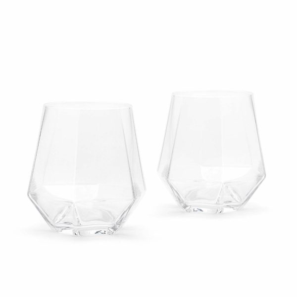 Puik Designs Crystal Drinking Glasses (Set Of 2)  |  Glassware & Barware Glassware & Barware Glassware & Barware