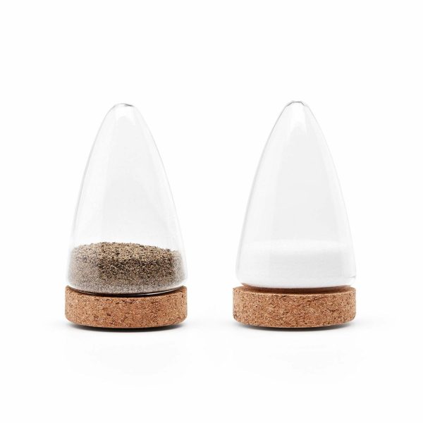 Puik Designs Glass & Cork Salt & Pepper Shaker (Set Of 2)  |  Kitchen Kitchen Kitchen