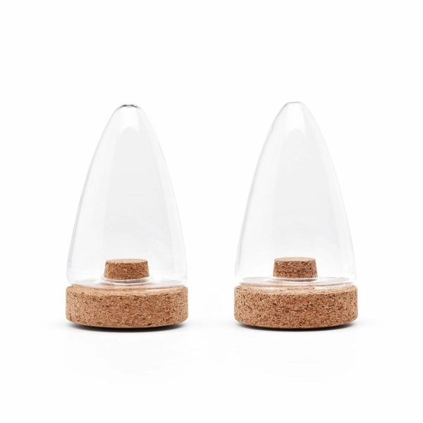 Puik Designs Glass & Cork Salt & Pepper Shaker (Set Of 2)  |  Kitchen Kitchen Kitchen