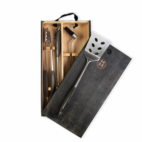 Schmidt Brothers 4-Piece Grill Tool Set – Ash  |  Kitchen Kitchen Kitchen