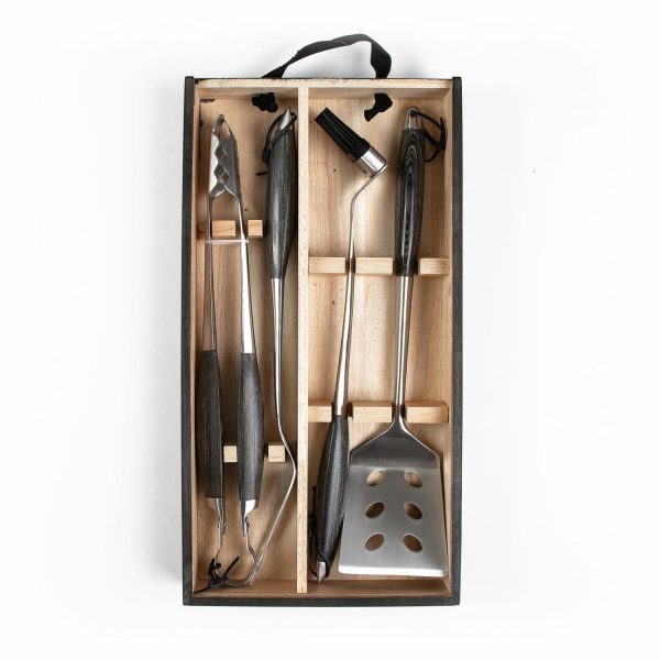 Schmidt Brothers 4-Piece Grill Tool Set – Ash  |  Kitchen Kitchen Kitchen