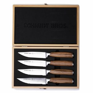 Schmidt Brothers Zebra Wood Steak Knives (Set Of 4)  |  Kitchen Kitchen Kitchen