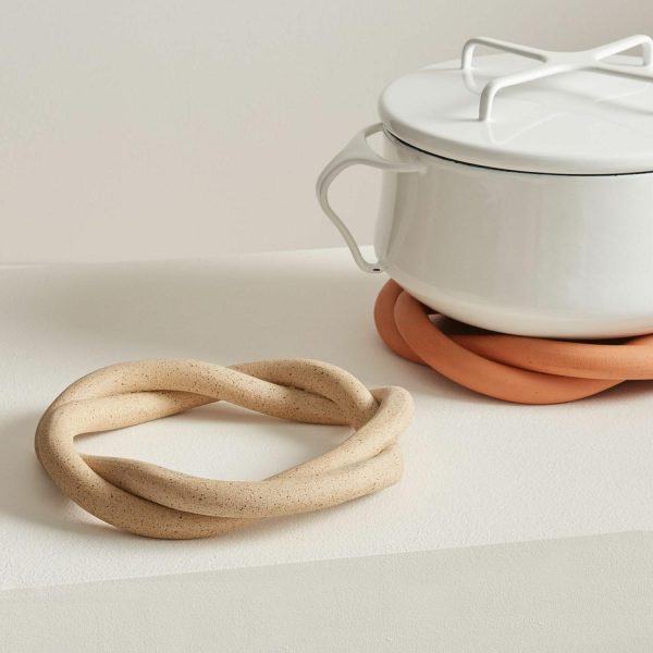 Sin Ceramic Twist Trivet  |  Kitchen Kitchen Kitchen