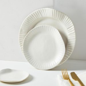 Sin Porcelain Paper Plate – White  |  Dinnerware Dinnerware Dinnerware