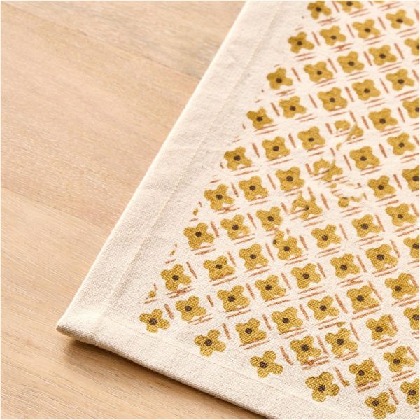 Soil To Studio Anita Block-Printed Cotton Placemats (Set Of 2)  |  Table Linens Kitchen & Dining Table Linens