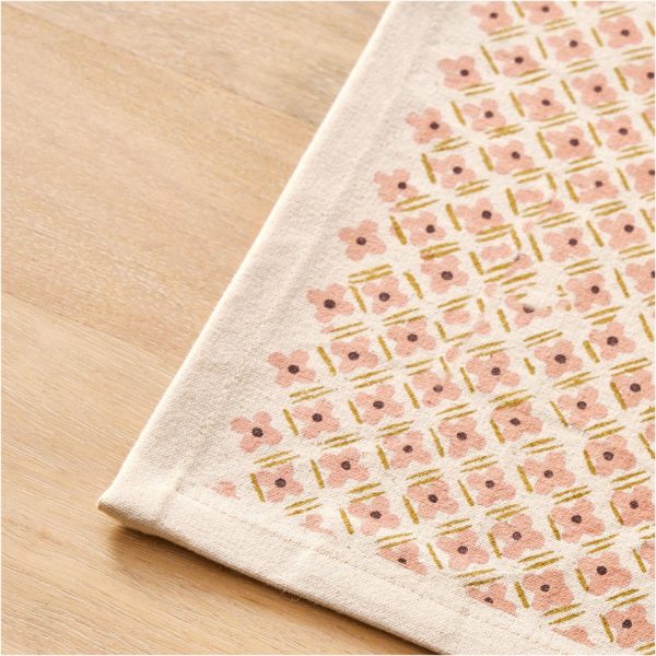 Soil To Studio Anita Block-Printed Cotton Placemats (Set Of 2)  |  Table Linens Kitchen & Dining Table Linens