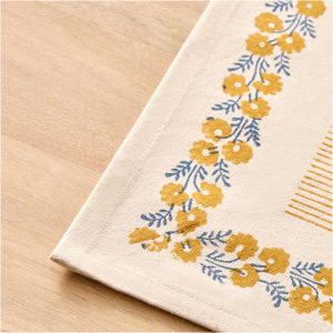 Soil To Studio Shikha Block-Printed Cotton Placemats (Set Of 2)  |  Table Linens Kitchen & Dining Table Linens