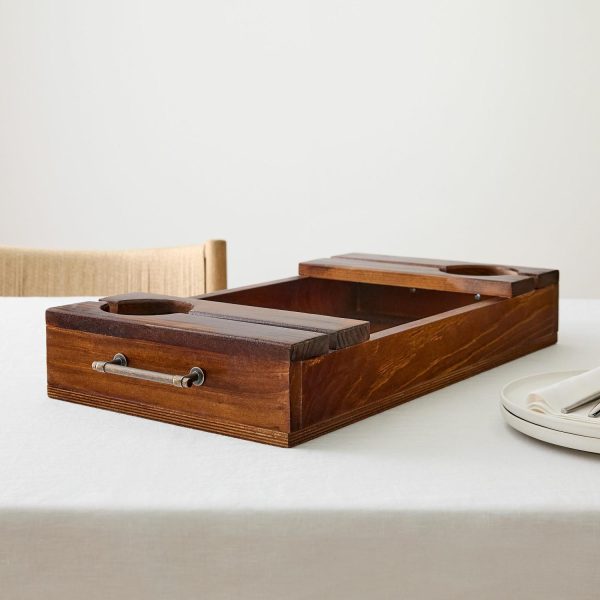 Stonewon Designs Co. Pine & Birch Wine Serving Tray  |  Serveware Kitchen & Dining Serveware