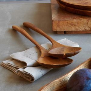 Takara Teak Wood Salad Servers (Set Of 2)  |  Serveware Kitchen & Dining Serveware