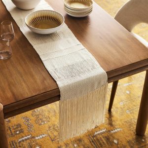 Tallo De Olivo Threads Table Runner  |  Table Linens Kitchen & Dining Table Linens