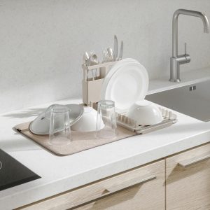 Udry Over-The-Sink Dish Rack W/ Drying Mat  |  Kitchen Kitchen Kitchen