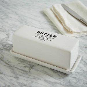 Utility Stoneware Butter Dish  |  Kitchen Kitchen Kitchen