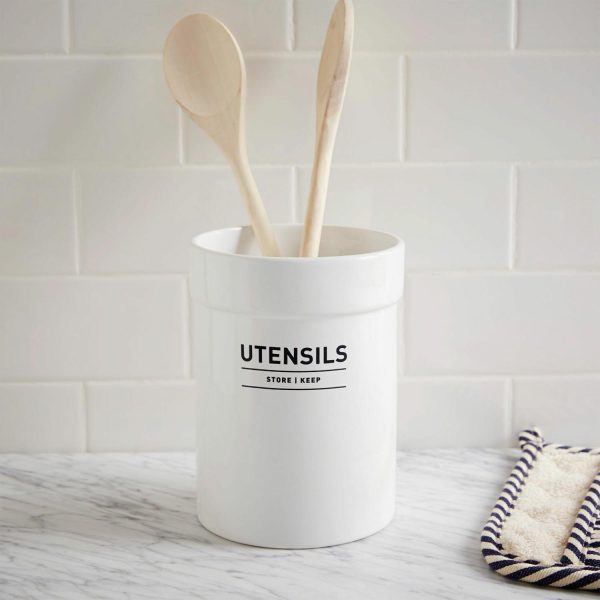 Utility Stoneware Utensil Holder  |  Kitchen Kitchen Kitchen