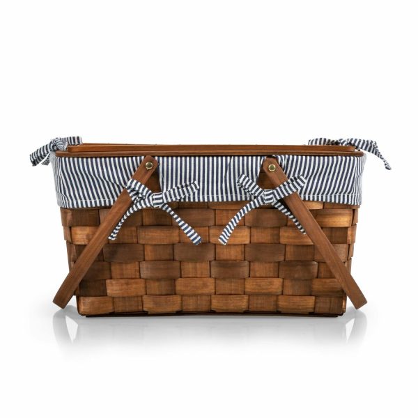 Wood Top Picnic Basket  |  Outdoor Kitchen & Dining Outdoor