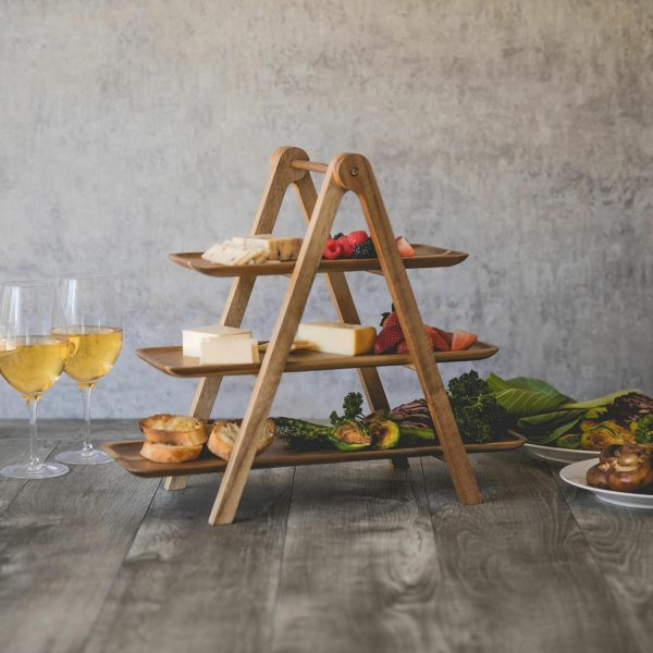 Wooden 3-Tier Server  |  Serveware Kitchen & Dining Serveware