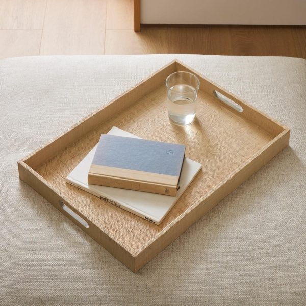 Woven Linen Tray,Square – 20"Sq  |  Serveware Kitchen & Dining Serveware