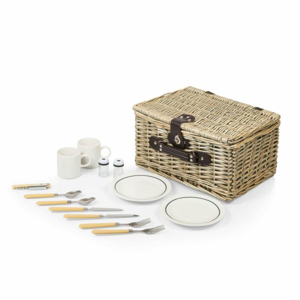 Woven Picnic Basket (14 Piece Set)  |  Outdoor Kitchen & Dining Outdoor