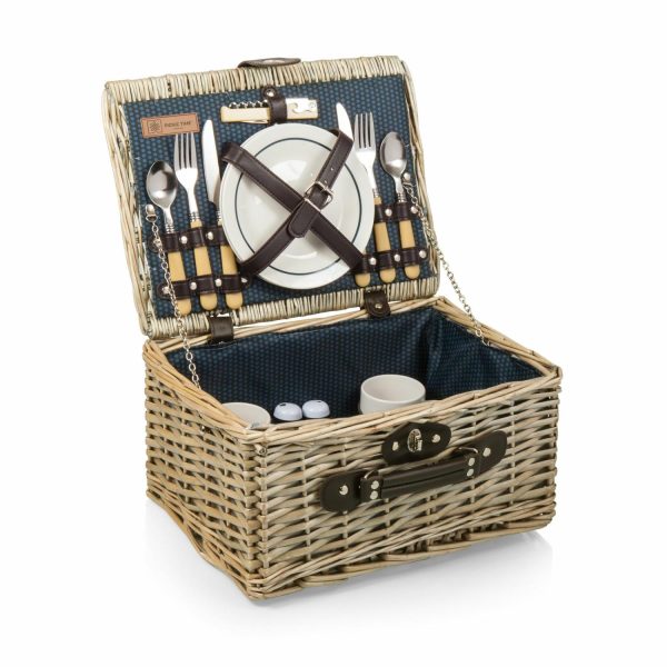 Woven Picnic Basket (14 Piece Set)  |  Outdoor Kitchen & Dining Outdoor