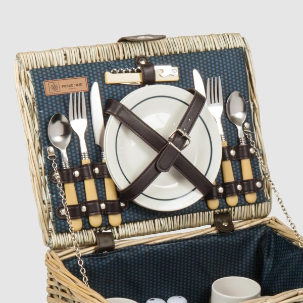 Woven Picnic Basket (14 Piece Set)  |  Outdoor Kitchen & Dining Outdoor