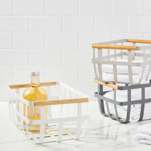 Yamazaki Dual Handle Storage Basket  |  Kitchen Kitchen Kitchen