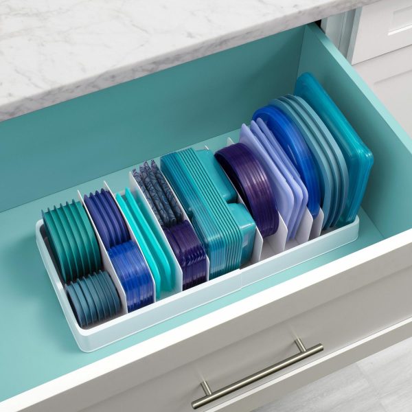 Youcopia Storalid® Expandable Container Lid Organizer  |  Kitchen Kitchen Kitchen