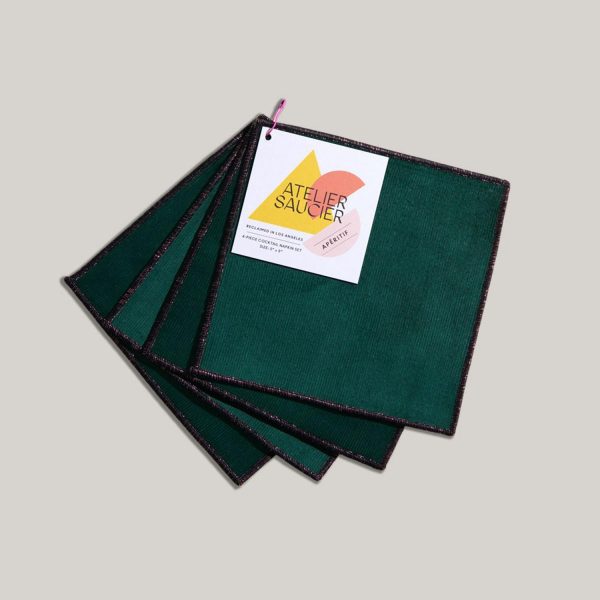 Atelier Saucier Bird Of Paradise Cocktail Napkin Set  |  Table Linens Kitchen & Dining Table Linens