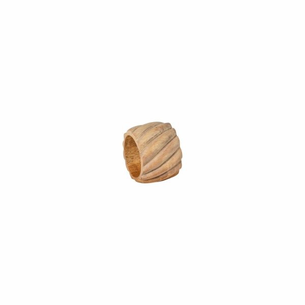 Costa Nova Spiral Wood Napkin Rings (Set Of 4)  |  Table Linens Kitchen & Dining Table Linens