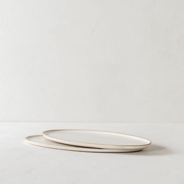 Convivial Stoneware Oval Serving Tray  |  Serveware Kitchen & Dining Serveware