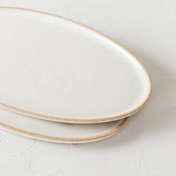 Convivial Stoneware Oval Serving Tray  |  Serveware Kitchen & Dining Serveware