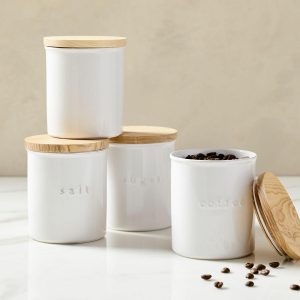 Yamazaki Ceramic Canisters  |  Kitchen Kitchen Kitchen